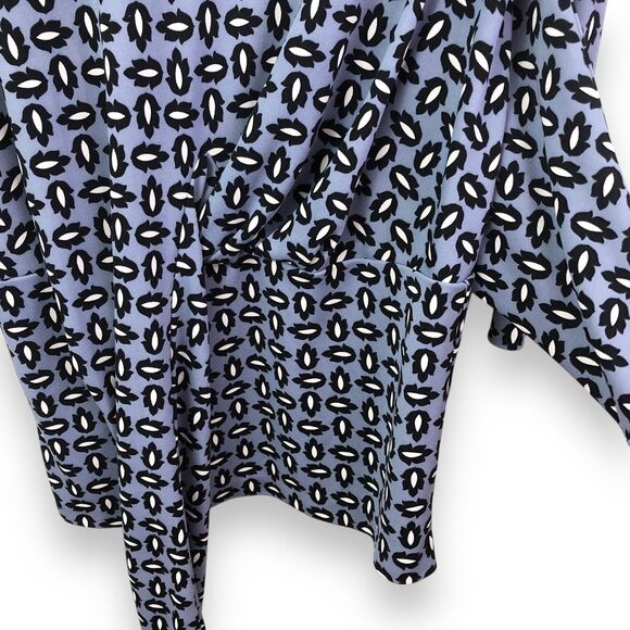 Ann Taylor Tossed Leaf Print Side-Tie Top - Picture 7 of 9